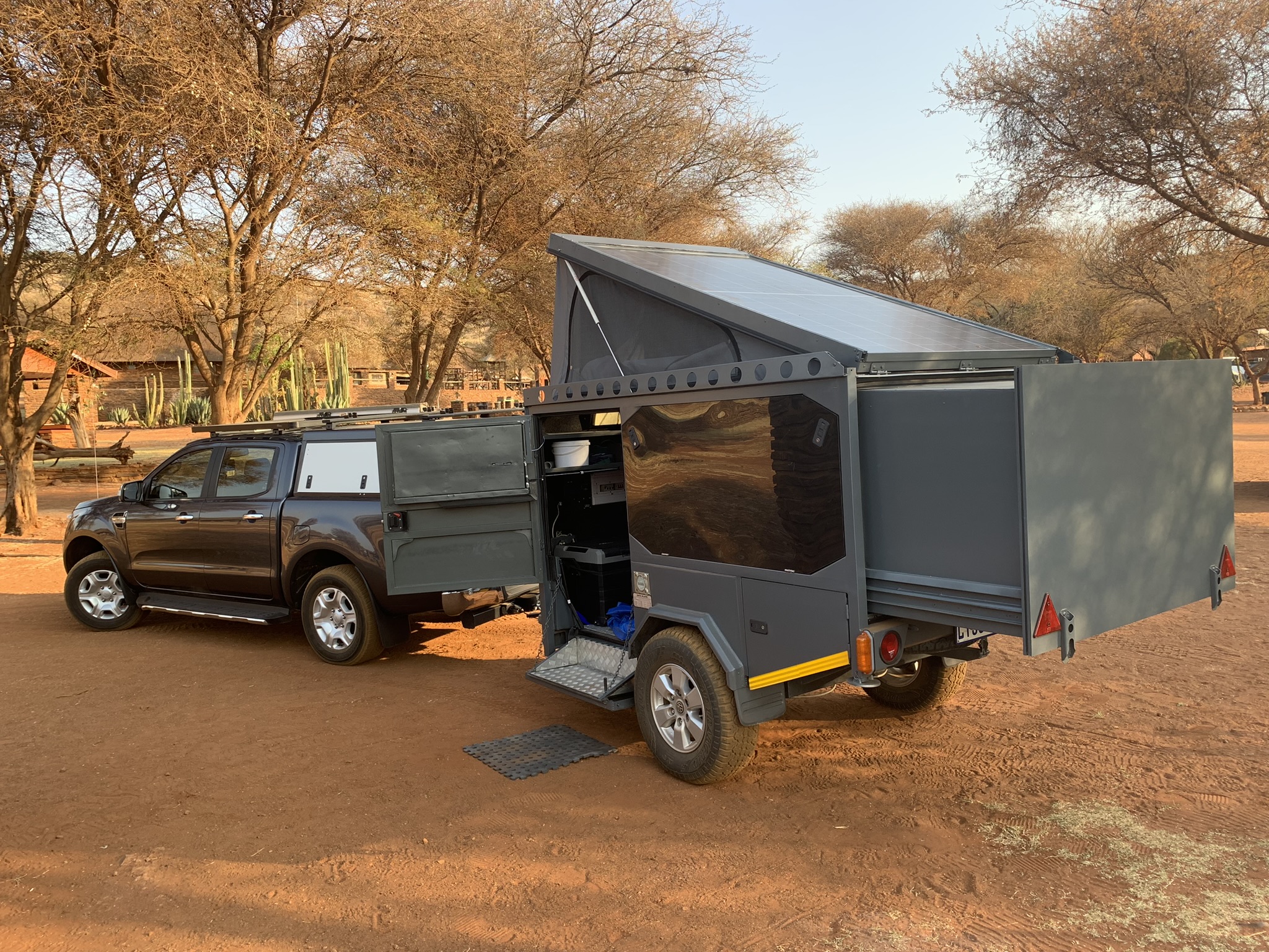 Peacock Camper in natural setting