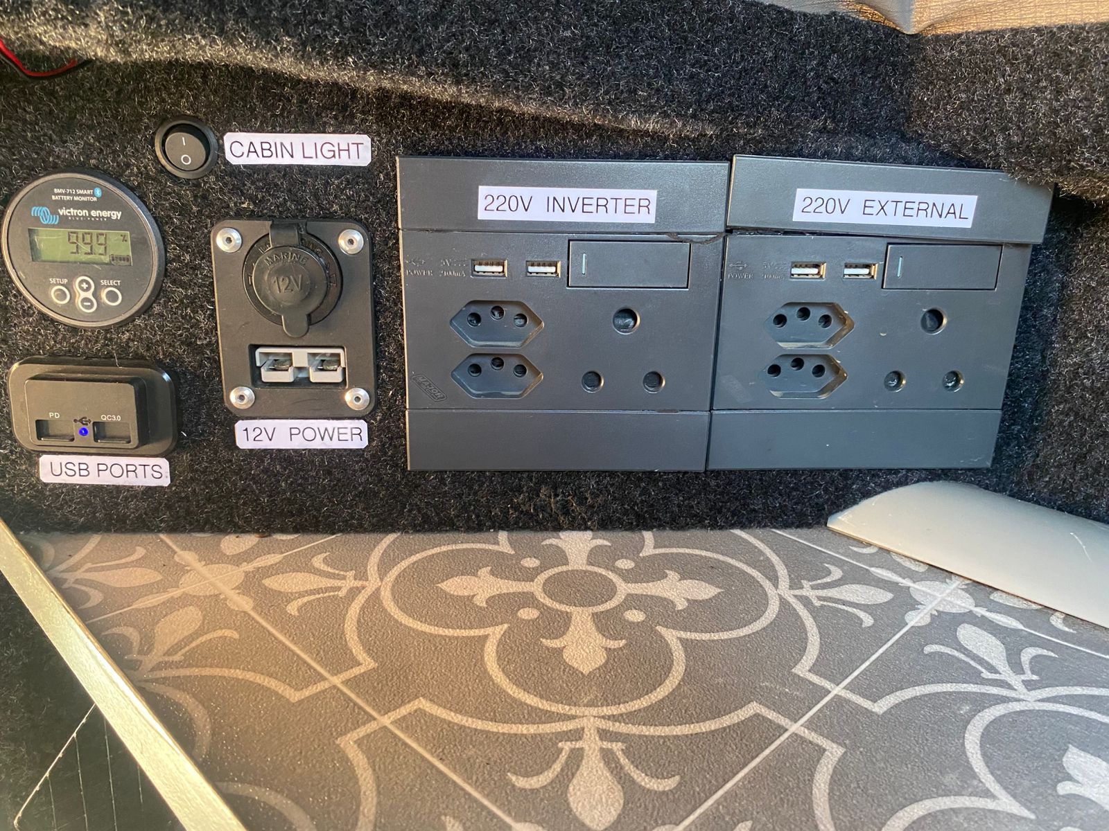 Camper handling rough terrain